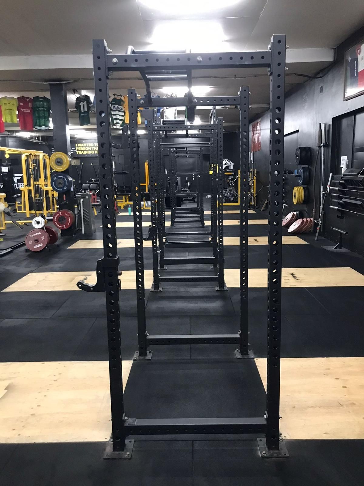 Exercise equipment in J-Train Athletic Performance gym